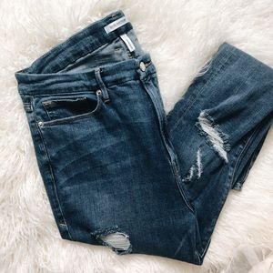 Good American Good Waist high waisted rip jeans